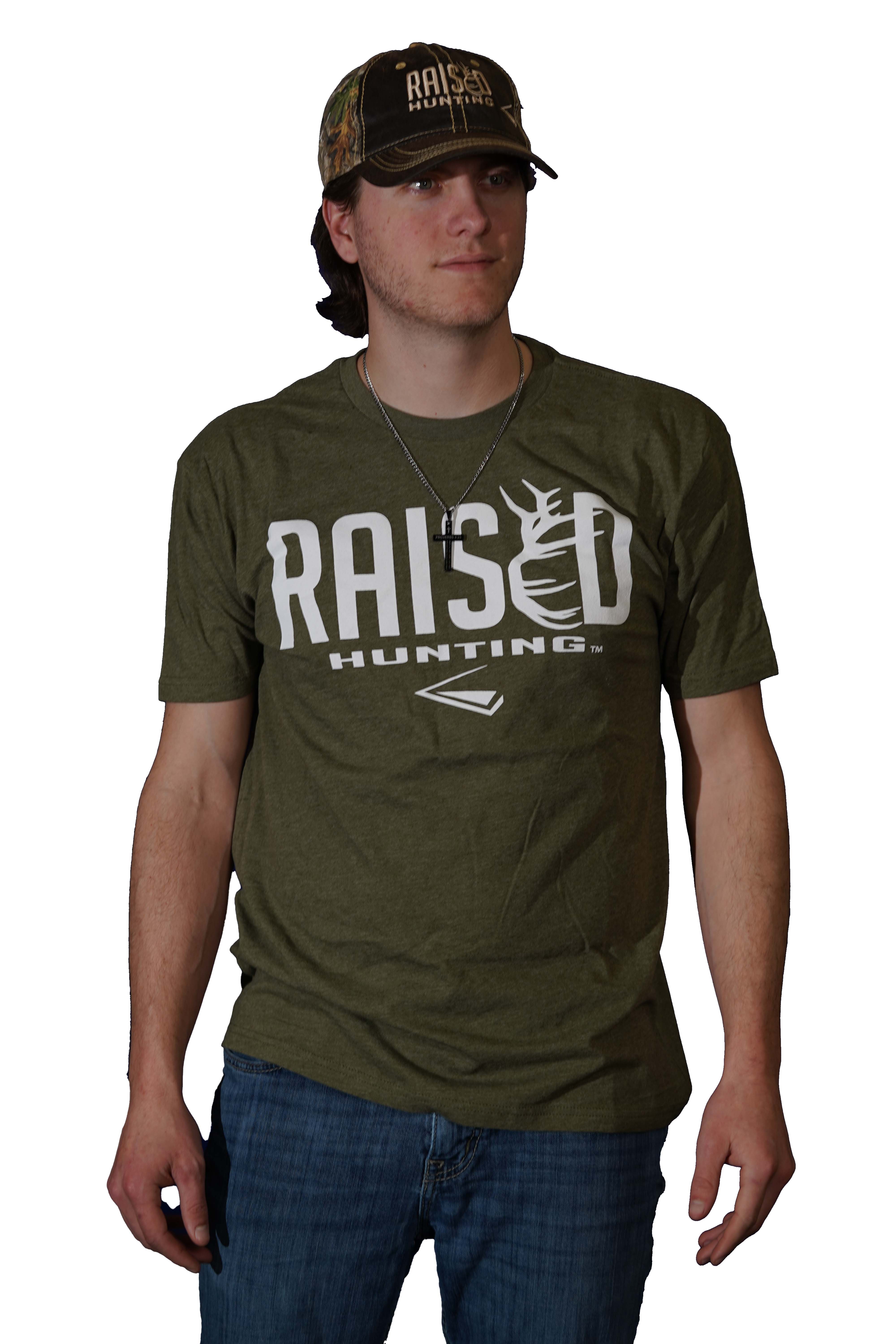 Military Green | Logo T-Shirt | Raised Hunting